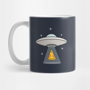 Kawaii UFO Pizza Abduction T-Shirt Mug